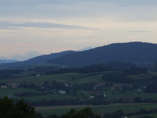 8386 Pohled na Tatry z polské strany hranice